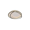 Inlight Plafoniera orofis LED 76W 3CCT se mavri apoxrosi F50x12cm (42037-Black)